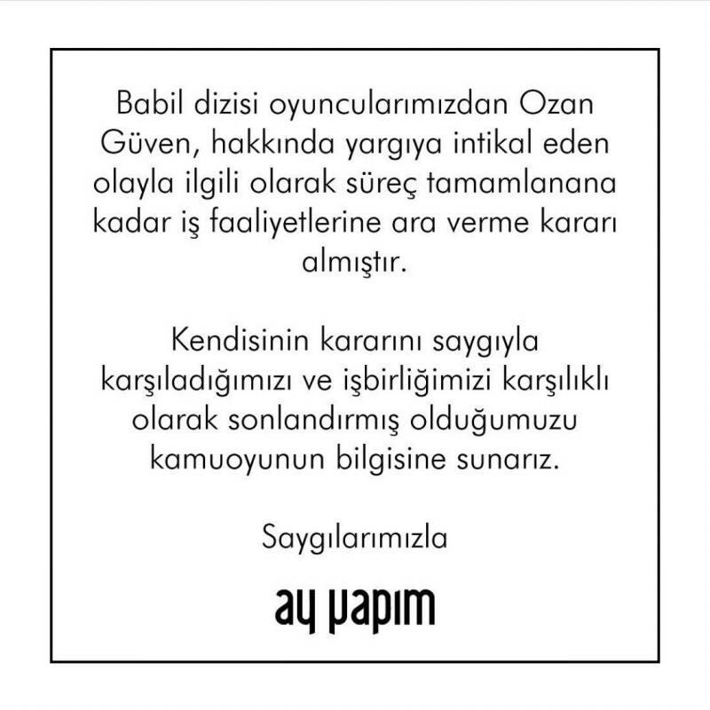 Ozan Güven, ki je ugriznil Deniz Bulutsuz, je bil prvič viden po mesecih!
