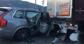 Njegovo vozilo je trčilo v tovornjak: Tan Taşçı je imel prometno nesrečo