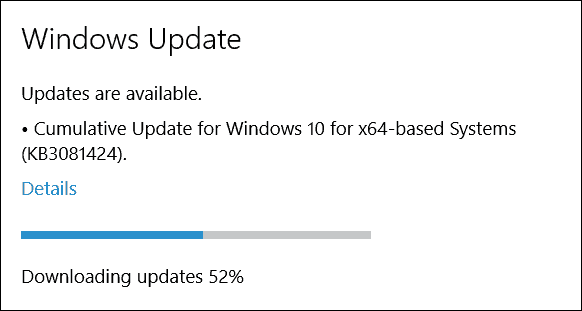 Microsoft izdal kumulativno posodobitev sistema Windows 10 (KB3081424)