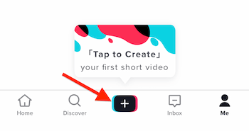 Dotaknite se, da ustvarite prvo pojavno okno za kratek video na TikTok