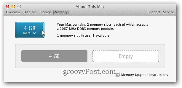 približno Mac 4 GB