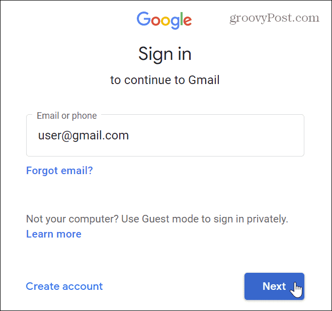 Dodajte Gmail v opravilno vrstico sistema Windows 11