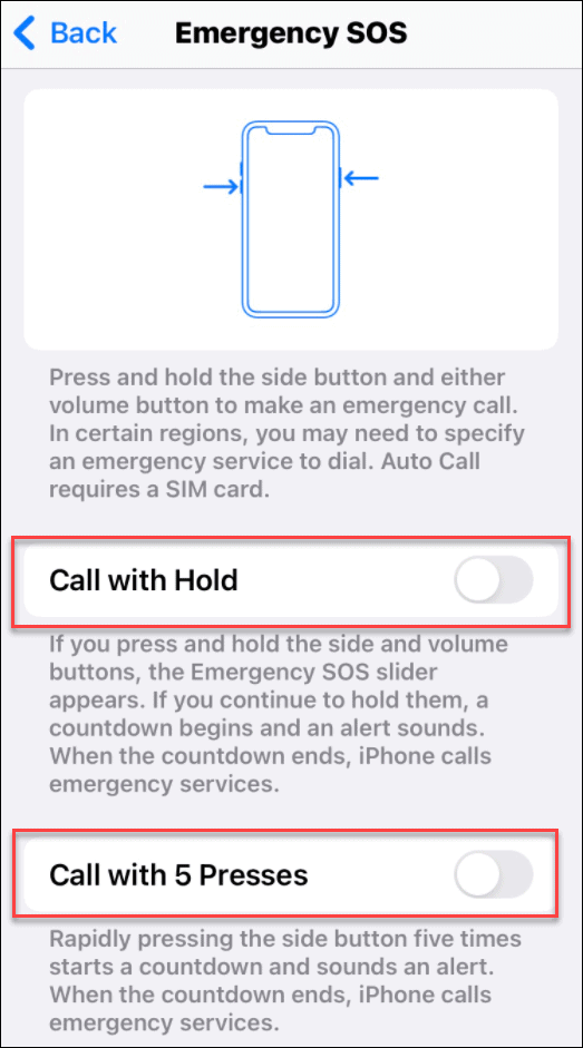 preprečite nenamerne klice 911 na iPhone
