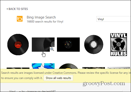 Iskanje slik Bing