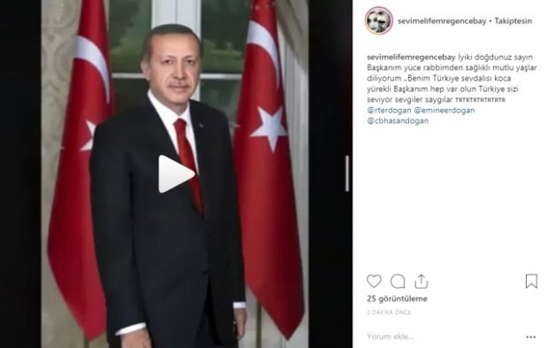Praznovanje rojstnega dne presenečenja predsednika Erdoğana, enega izmed znanih umetnikov
