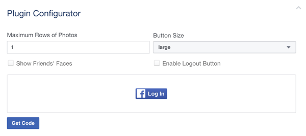 Prilagodite svoj gumb za prijavo na Facebook.