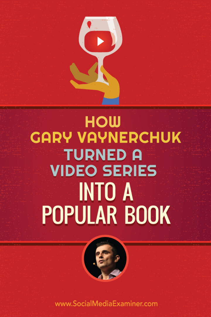 Kako je Gary Vaynerchuk video serijo spremenil v priljubljeno knjigo: Izpraševalec socialnih medijev