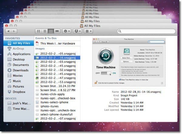 OS X časovni stroj