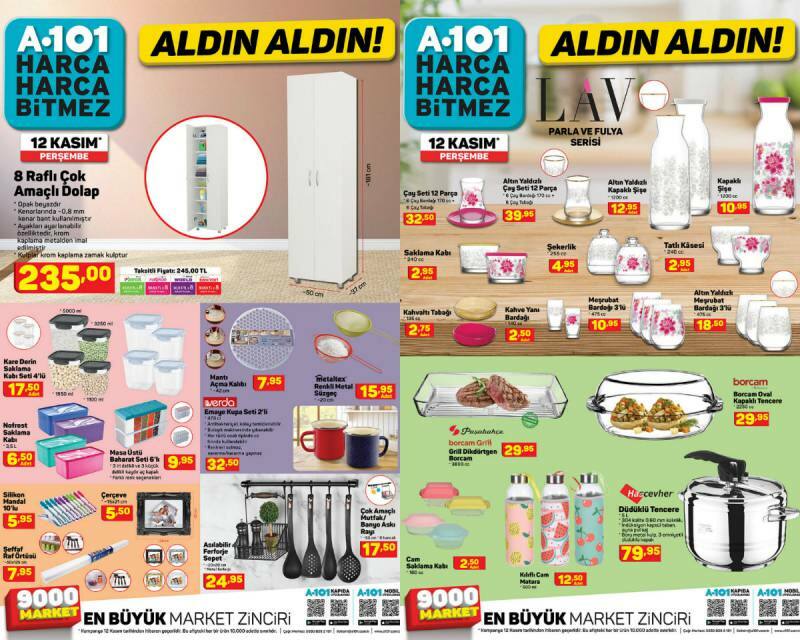 Obdobje dostave na dom v supermarketu A 101! Kateri izdelki so znižani v katalogu A 101 19. novembra?