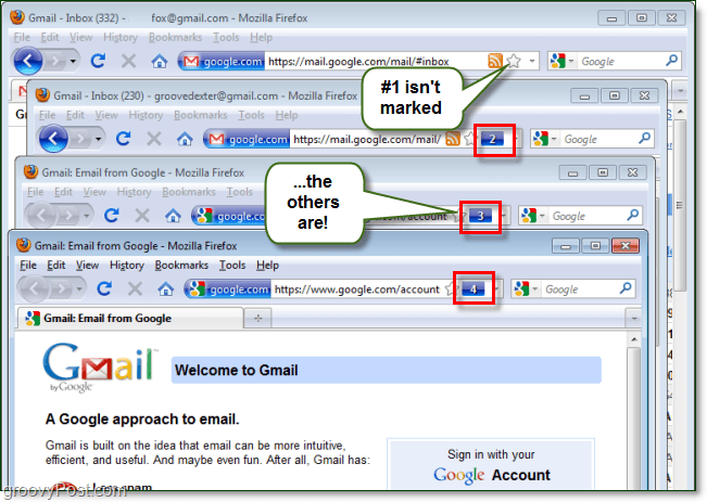 Prijavite se v več Gmail računov ali spletnih mest z uporabo Firefoxa