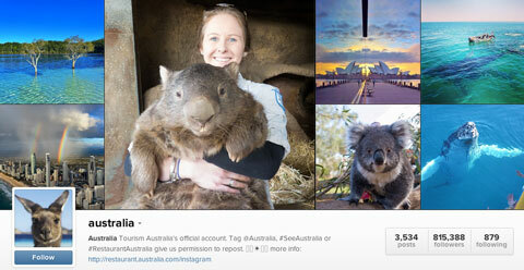 turizem avstralija instagram