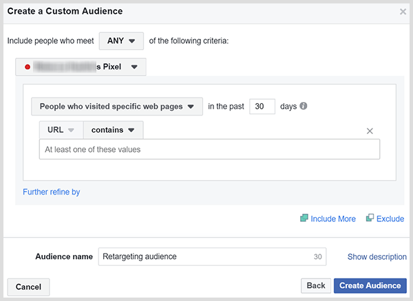 Facebook ciljne skupine po meri lahko ponovno ciljajo na ljudi, ki so obiskali vašo stran s prodajo ali izdelkom.