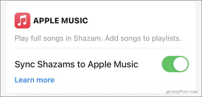 Sinhronizirajte Apple Music s Shazamom
