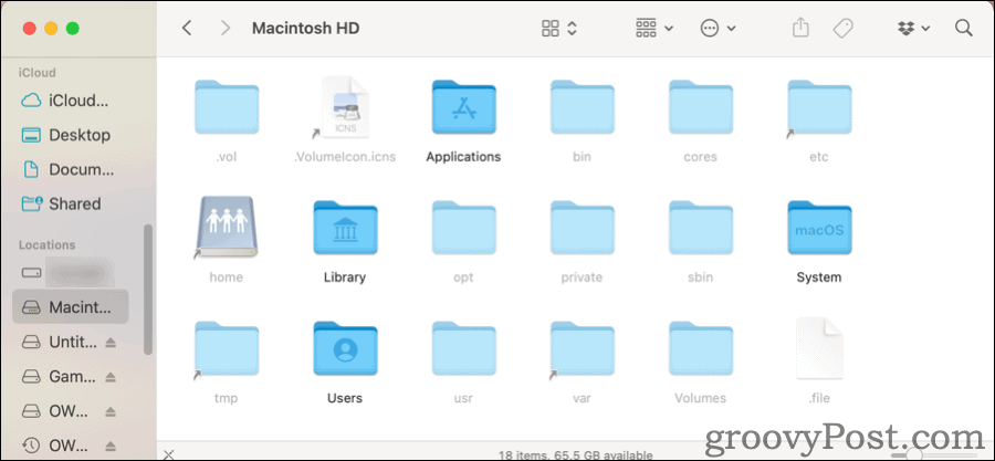 Prikaži skrite datoteke na Macu v Finderju