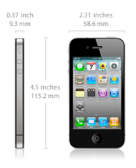 Podrobnosti o velikosti iPhone 4
