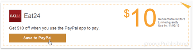 Pridobite 10 $ brezplačno v kateri koli restavraciji Eat24 s pomočjo aplikacije PayPal