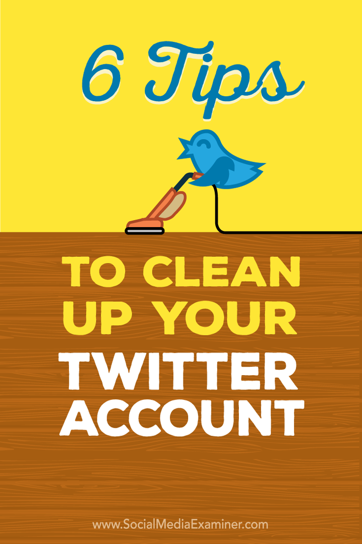 nasveti za čiščenje twitter računa