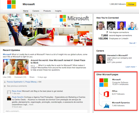 “Microsoftova poslovna stran”