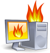 računalnik na ogenj
