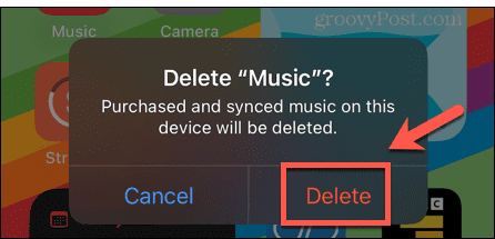 iphone izbrisati glasbeno aplikacijo