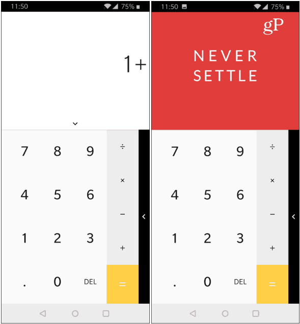 OnePlus Kalkulator Velikonočno jajce