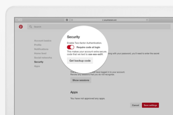 Pinterest v naslednjih nekaj tednih uvaja dvofaktorsko preverjanje pristnosti in druge nove varnostne ukrepe za vse uporabnike.