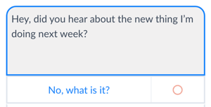 Z gumbi omogočite ljudem, da se premaknejo naprej s pogovori z boti v programu Messenger.