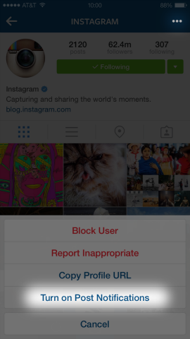 Instagram dodaja obvestila o objavi