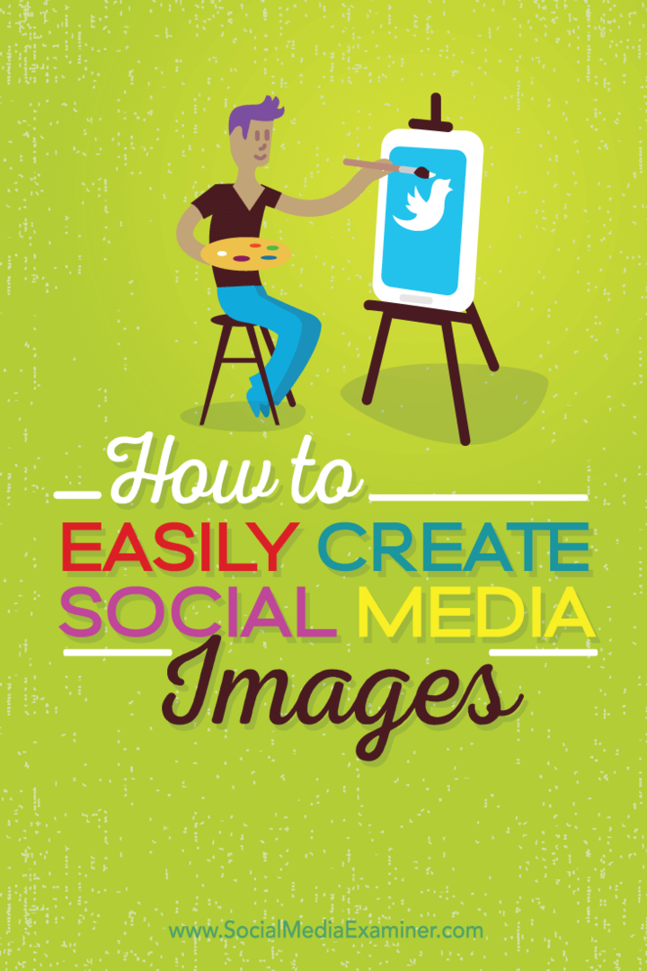Kako enostavno ustvariti kakovostne slike v socialnih medijih: Social Media Examiner