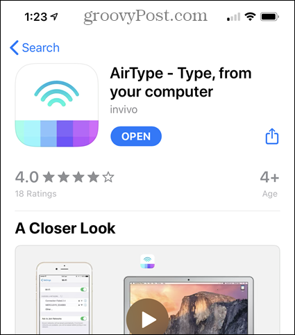 AirType v App Store