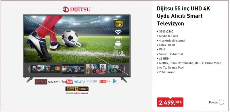 Kako kupiti pametni televizor Dijitsu, ki se prodaja v BİM? Funkcije pametne televizije Dijitsu