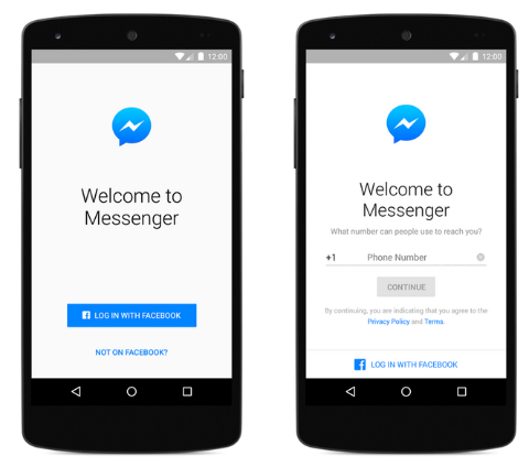 Facebook Messenger ne zahteva več Facebook računa