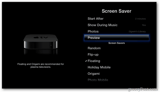 Apple TV: Uporabite svoje fotografije kot ohranjevalnik zaslona