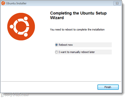 nastavitev ubuntuja končana