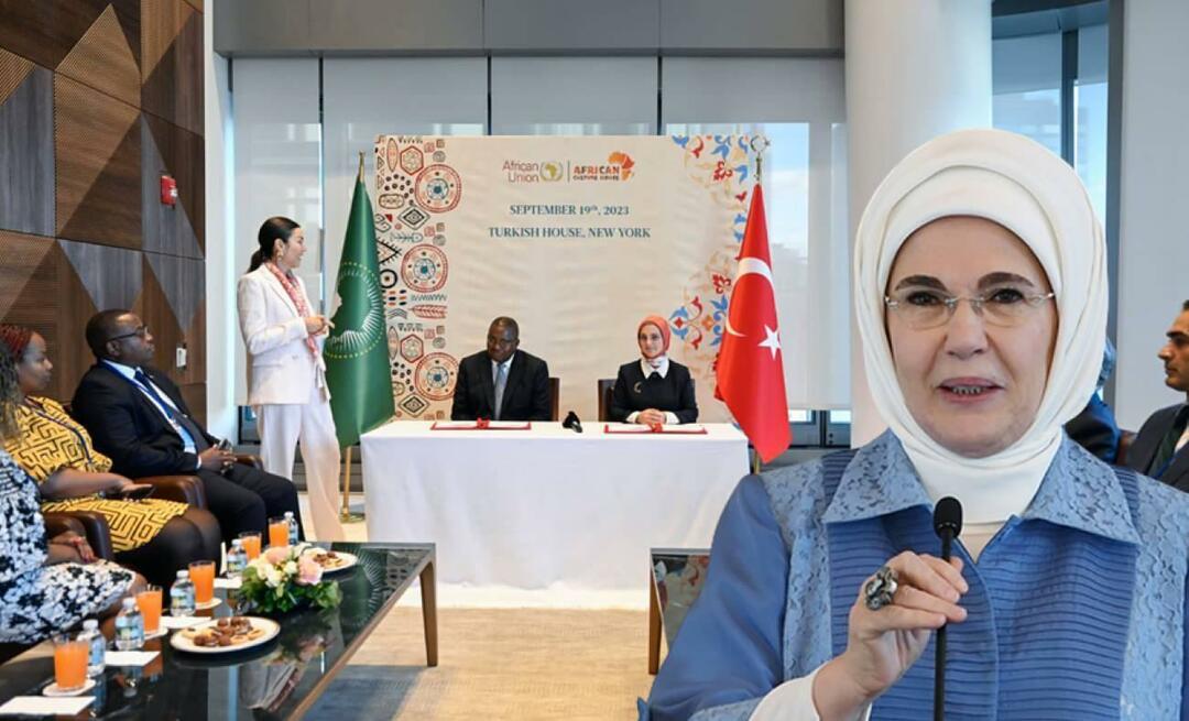 Med Združenjem Afriške kulturne hiše in Afriško unijo je bil podpisan memorandum o soglasju!Emine Erdoğan...