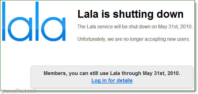 lala.com se ustavi