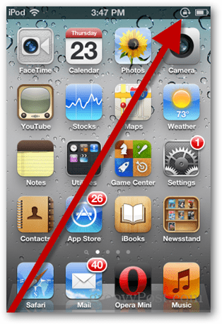 IPhone ali iPod Touch: onemogoči samodejno orientacijo