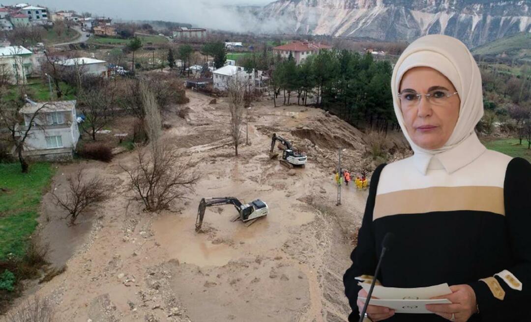Emine Erdoğan je delila informacije o nesrečah zaradi poplav! 