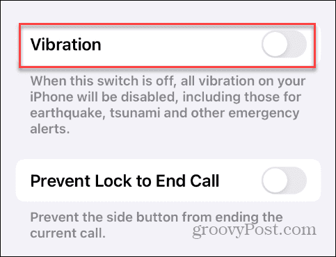 Izklopite vibriranje na iPhoneu