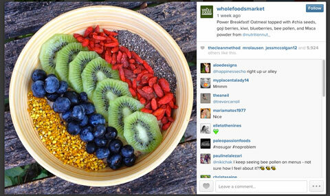 cela hrana instagram slika z #chia