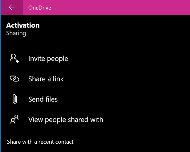 Okna aplikacij OneDrive 10 8