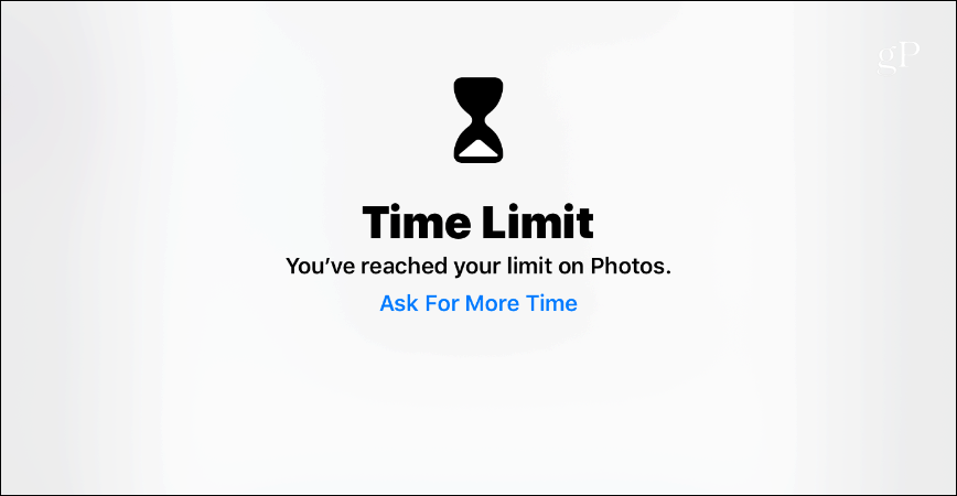 Zaslon z omejitvijo časa Čas iOS 12 iPad