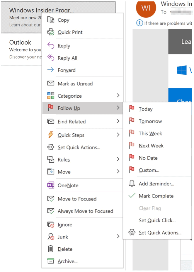 Oznake Microsoft Outlook Tips