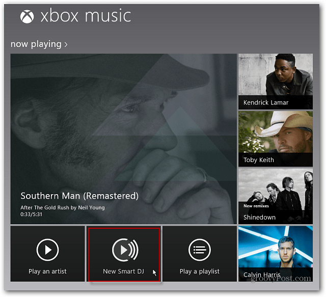 Nova pametna glasba DJ Xbox