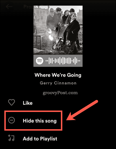 Skrij pesem na Spotify