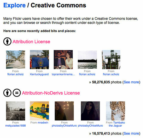flickr creative commons -