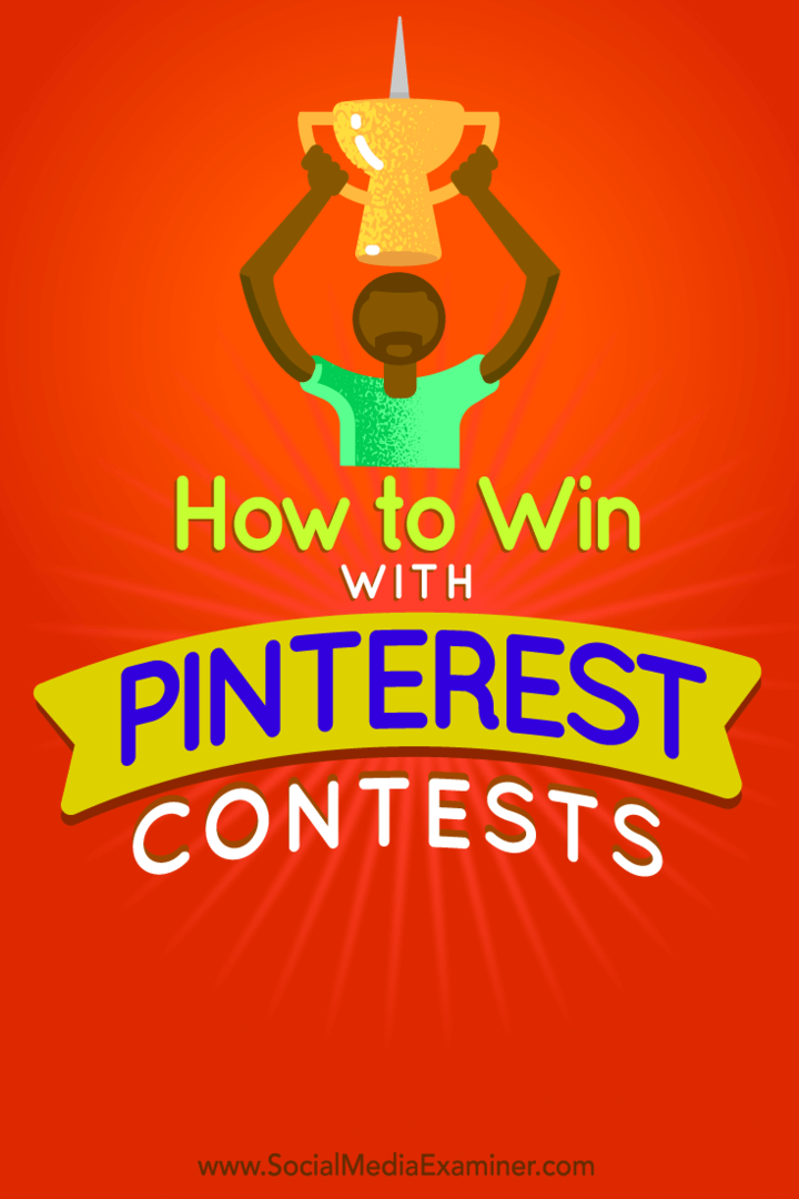 Kako zmagati z natečaji na Pinterestu: Izpraševalec socialnih medijev
