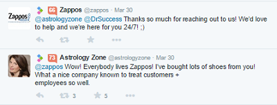zappos ugled tweet