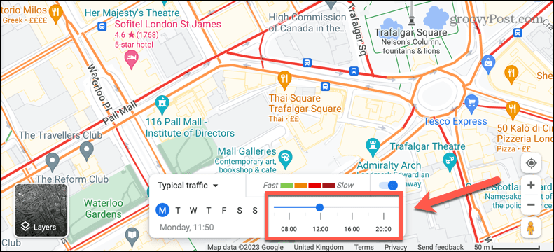 google maps običajni prometni čas
