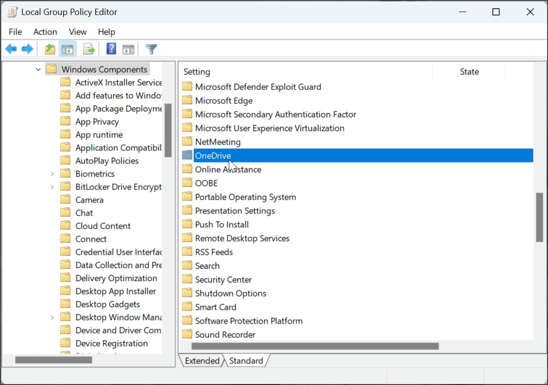 Onemogočite OneDrive v sistemu Windows 11